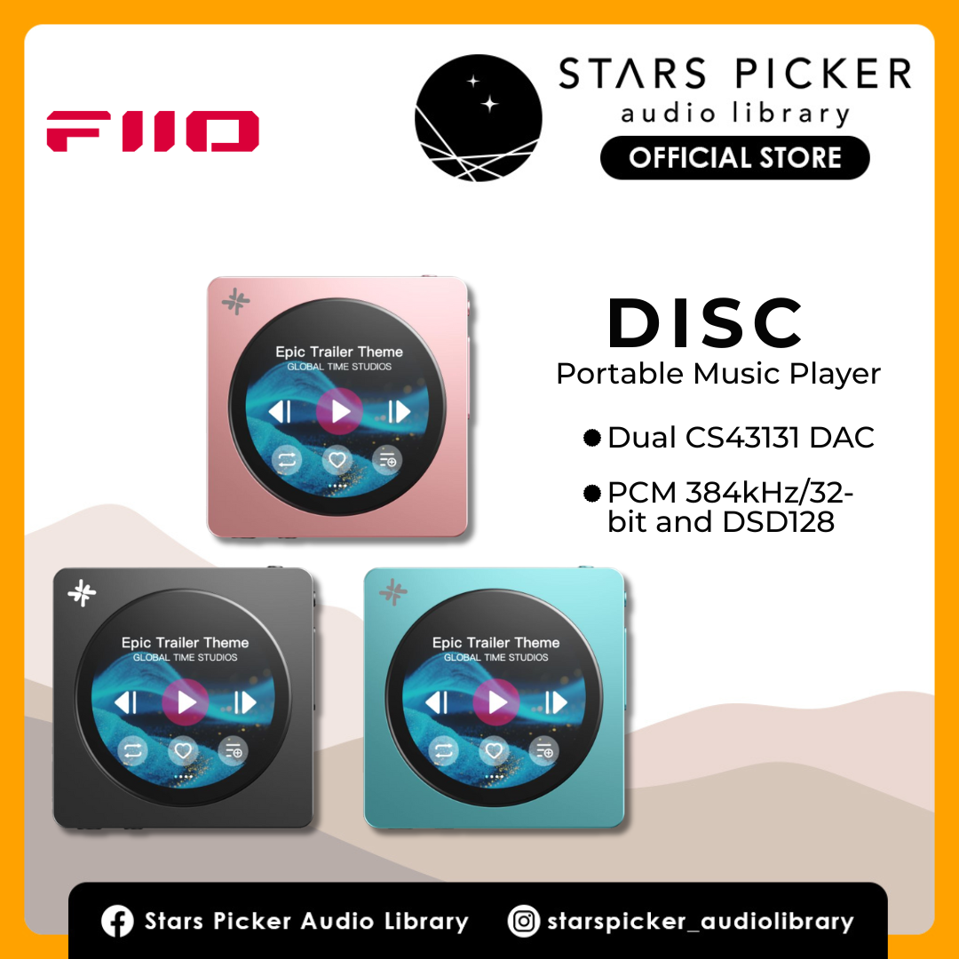 FiiO Snowsky DISC Portable Music Player Dual CS43131 DAC 280mW Balanced LDAC mp3 Player