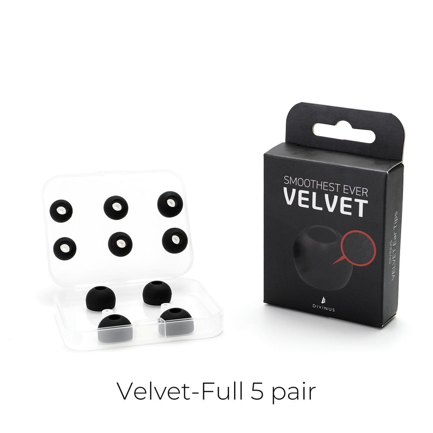 DIVINUS Velvet Silicone Eartips For 3mm-5mm Nozzle