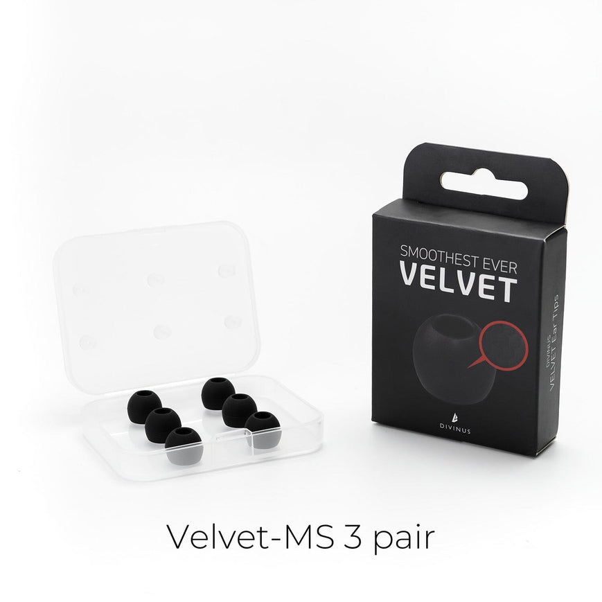 DIVINUS Velvet Silicone Eartips For 3mm-5mm Nozzle