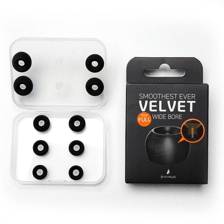 DIVINUS Velvet Wide Bore Silicone Eartips For 4-6mm Nozzle