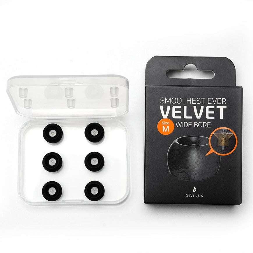 DIVINUS Velvet Wide Bore Silicone Eartips For 4-6mm Nozzle