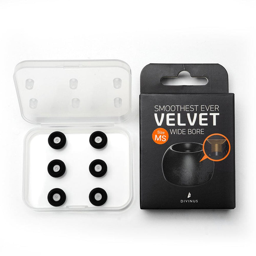 DIVINUS Velvet Wide Bore Silicone Eartips For 4-6mm Nozzle