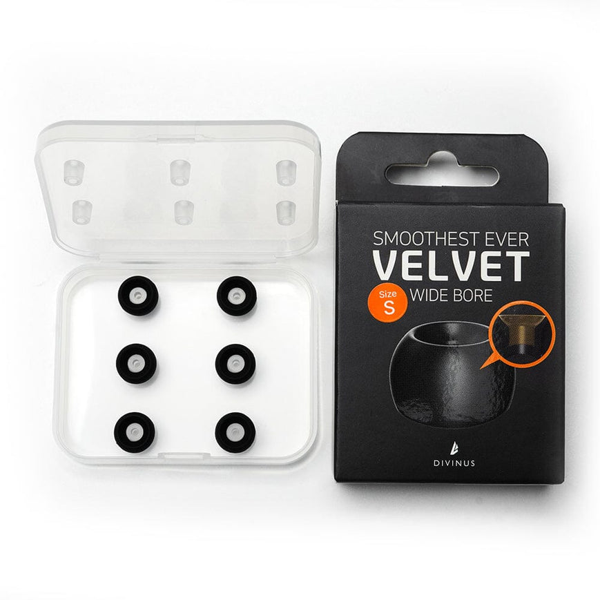 DIVINUS Velvet Wide Bore Silicone Eartips For 4-6mm Nozzle