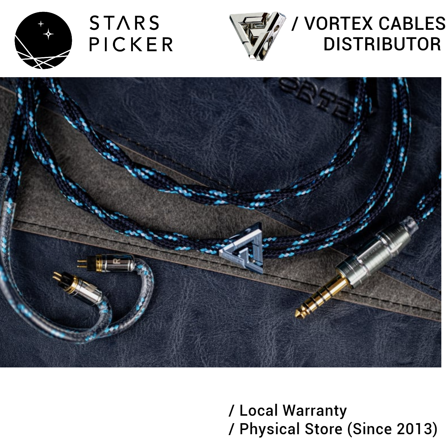 Vortex Elsa IEM Cable Effect Audio ConX MMCX 2pin 0.78mm Audiophile Earphone Replacement Cable