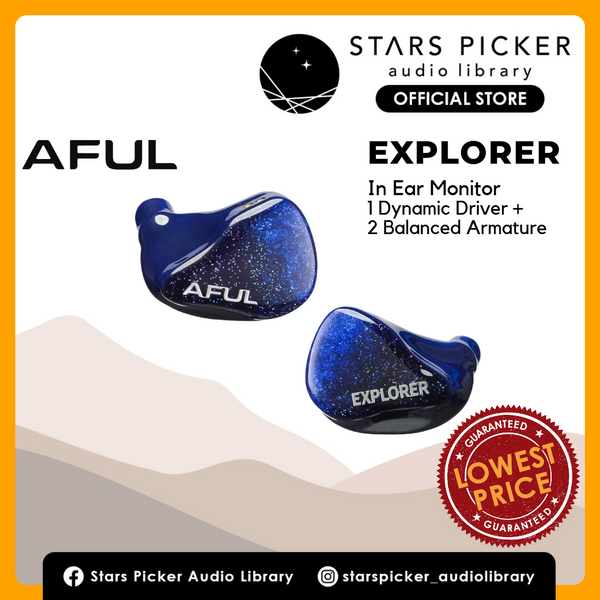 AFUL Explorer 1 Dynamic Driver + 2BA Hybrid In-Ear Monitors IEM Wired