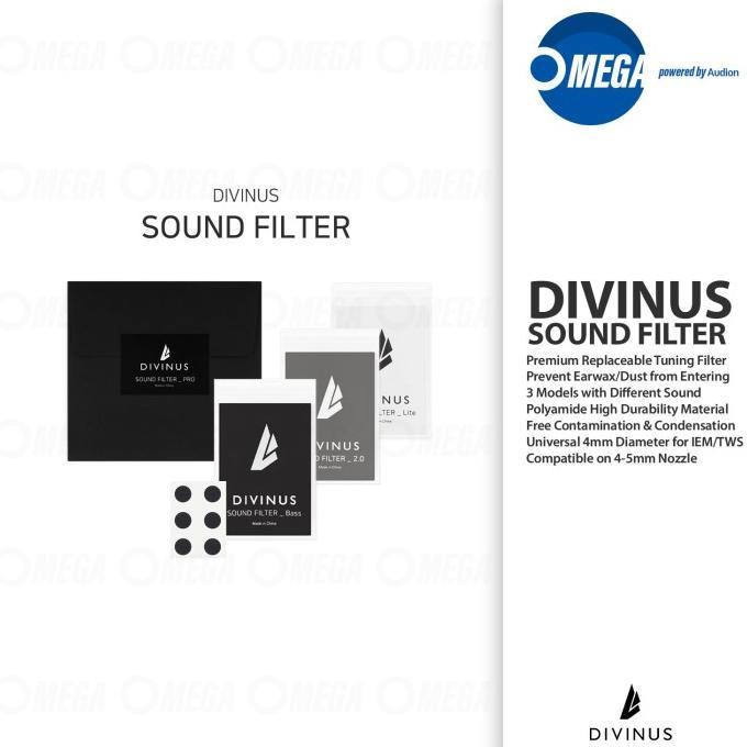 DIVINUS SOUND FILTER PRO + 2.0+ BASS TUNING FILTER (3in1 Pack)