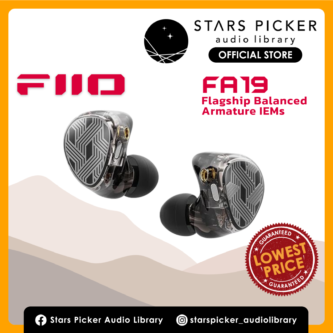 [PM FOR BEST PRICE] FiiO FA19 10 Balanced Armature in Ear Monitors | Audiophile Earphones with Detachable Pure Silver MMCX Headphone Cable