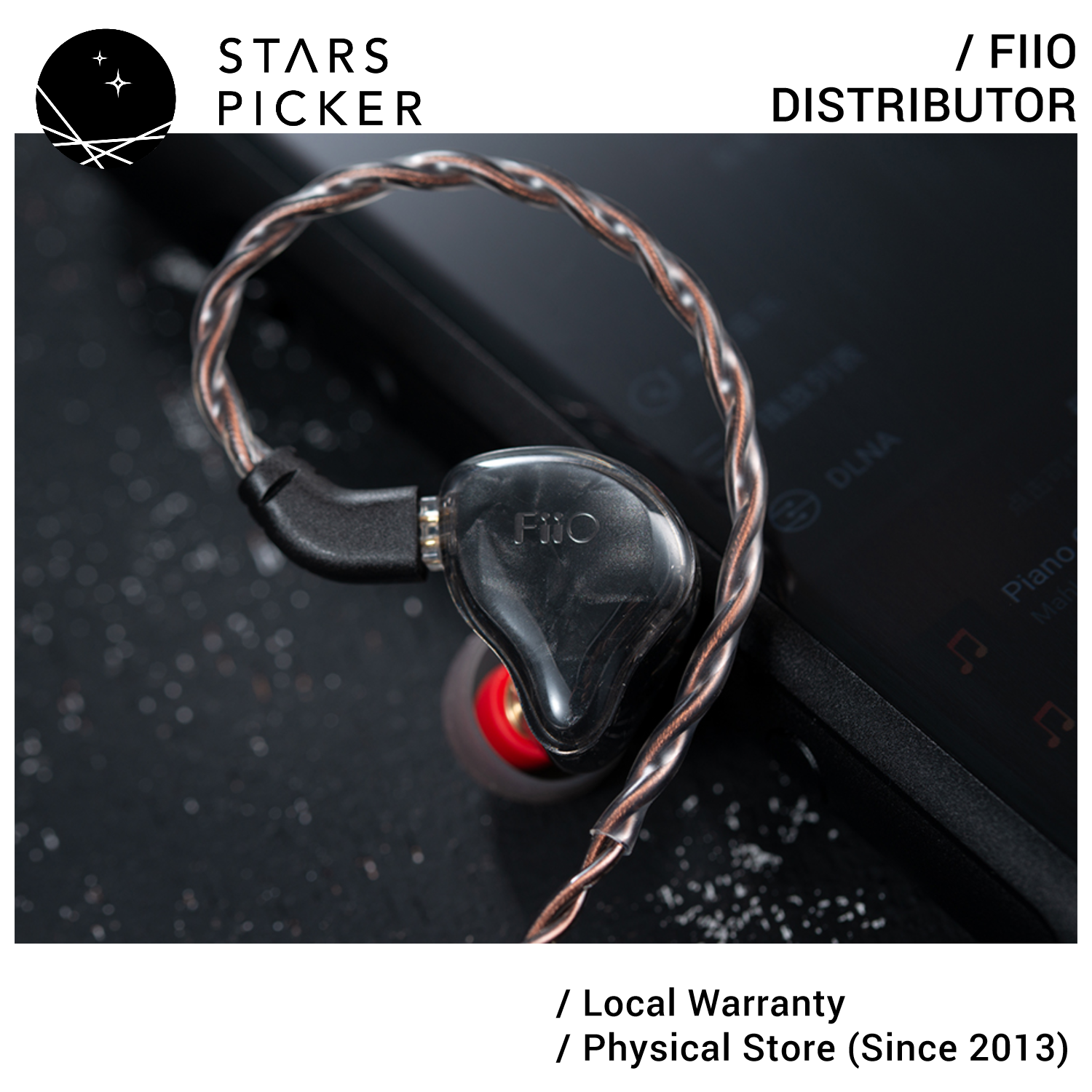 [PM best price] Fiio FH1S - IEM Earphone Dual Driver Hybrid Knowles BA Driver 13.6mm Dynamic Driver Litz Cable