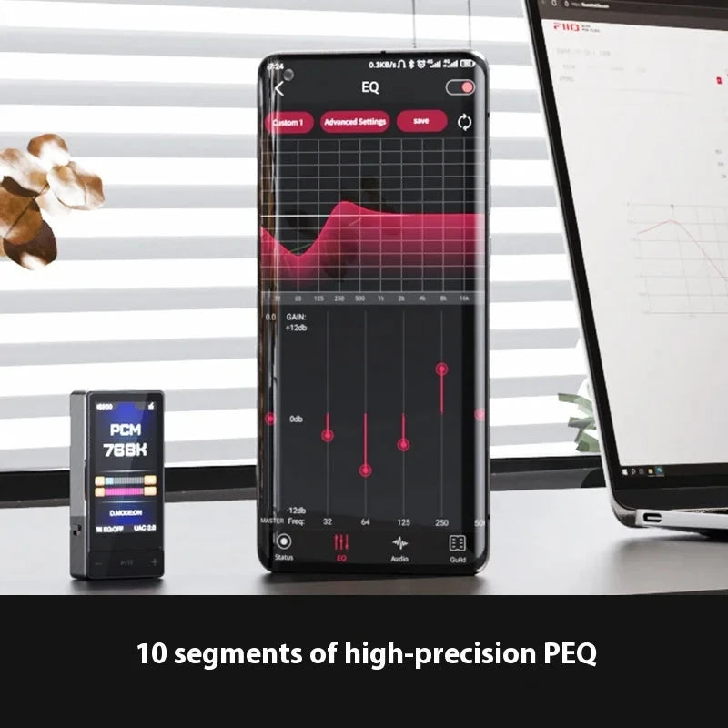 FiiO QX13 Portable DAC and Amplifier > ESS 8-channel ES9027PRO DAC and Carbon Fibre Build