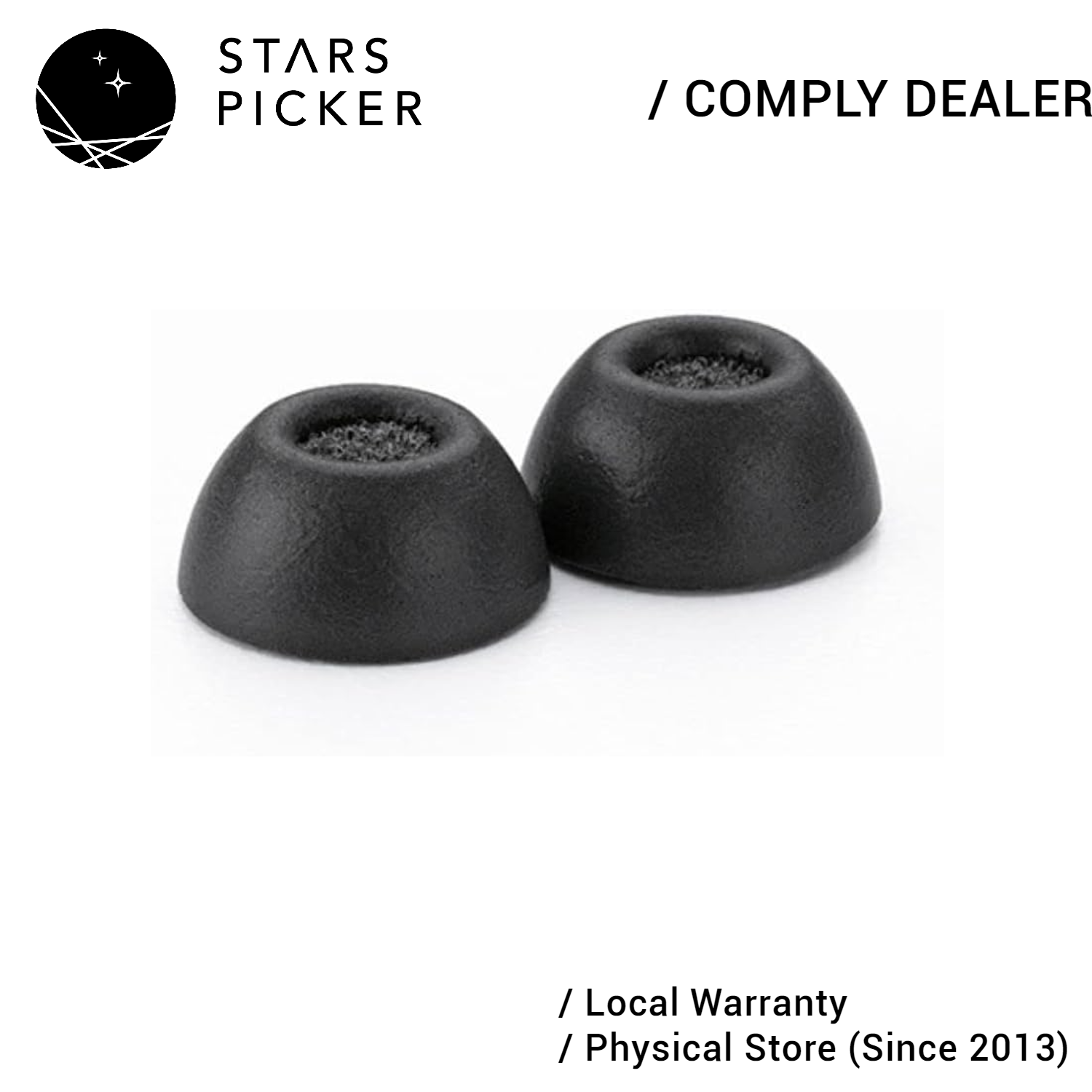 Comply (TW-300-B) Truegrip Pro Memory Foam Eartips (35-82012-XX) for TWS Earphones