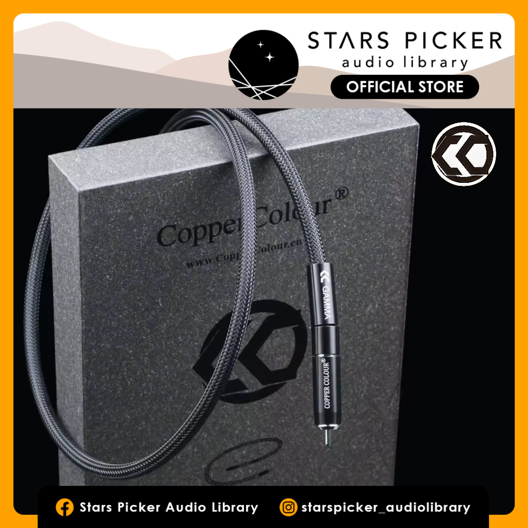 Copper Colour Gamma - Coaxial Cable Silver Plated OCC Copper Digital Cable for HIFI & Home Theater
