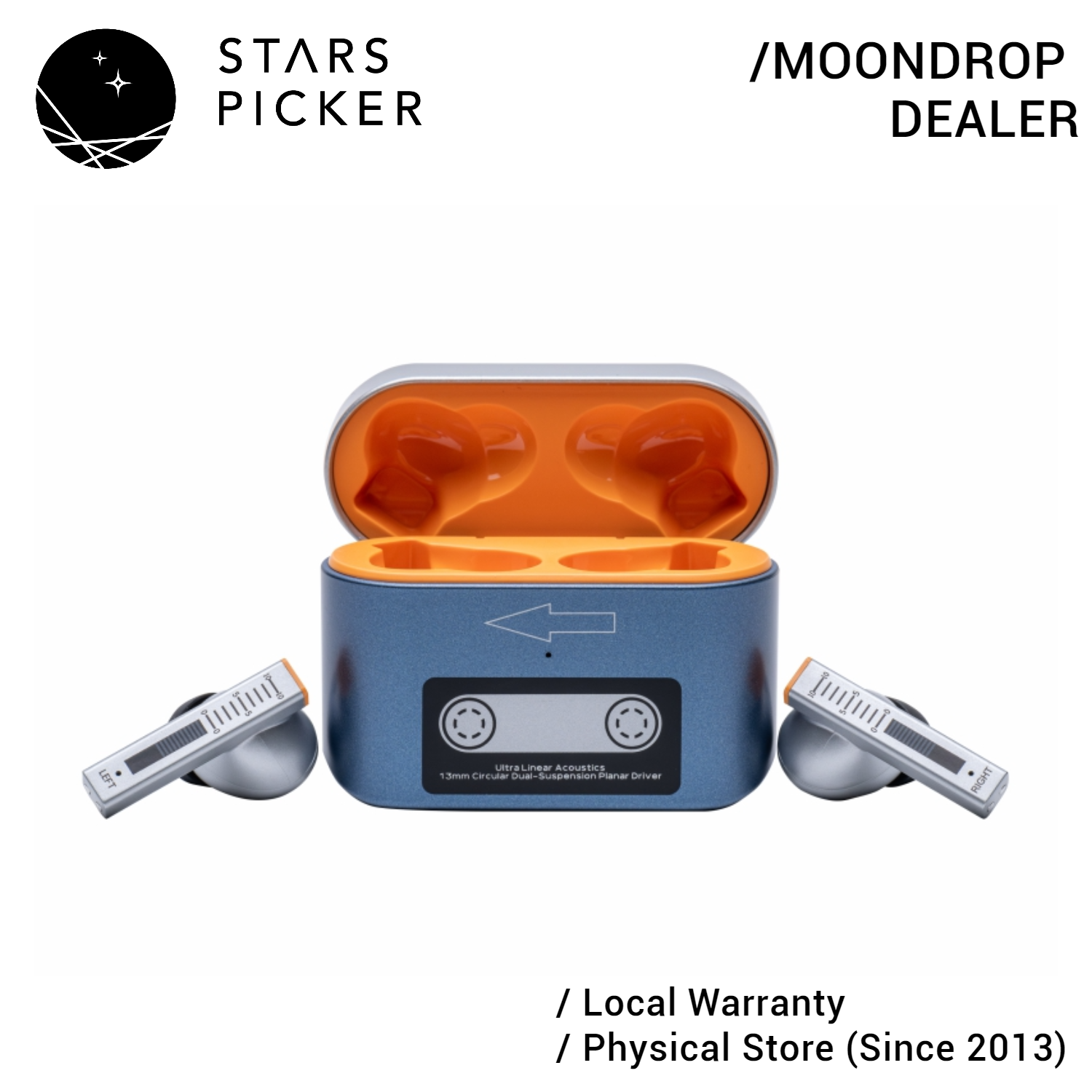 Moondrop GOLDEN AGES - TWS with 13mm Super-Linear Full-Frequency Planar Magnetic Driver