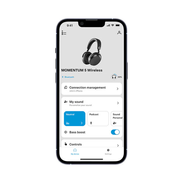 Sennheiser MOMENTUM 5 M5AEBT Wireless Adaptive Noise Cancellation and Transparency Mode Bluetooth aptX Headphones (Copy)