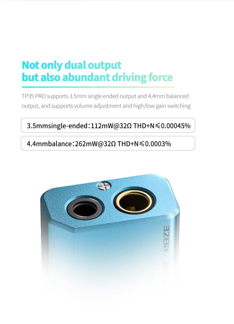 [PM for Best Price] EPZ TP35 Pro Portable DAC & Headphone Amp with Dual Cirrus Logic CS43198 DAC