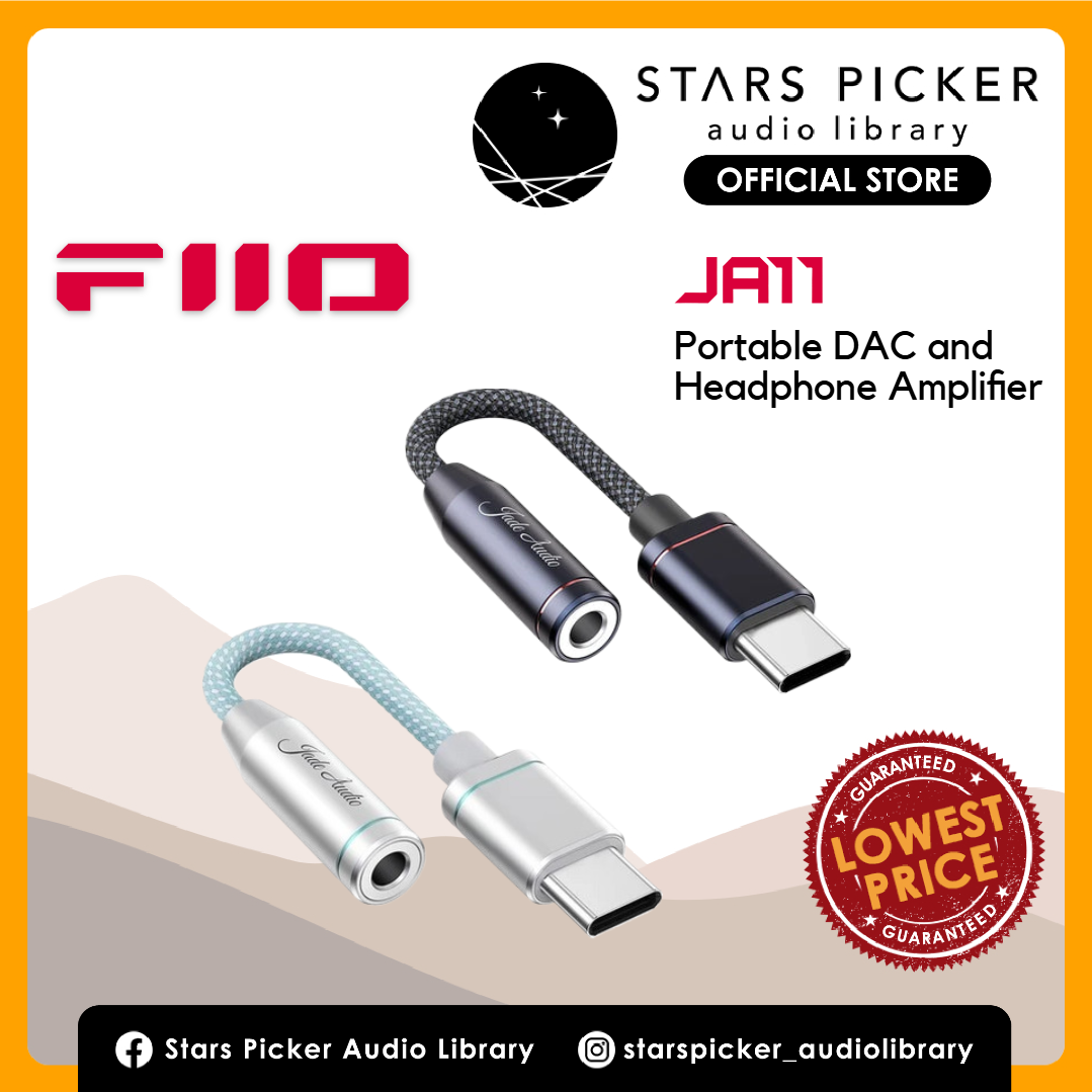 Fiio JA11 USB Type C to 3.5mm IEM Portable DAC and Headphone Amplifier