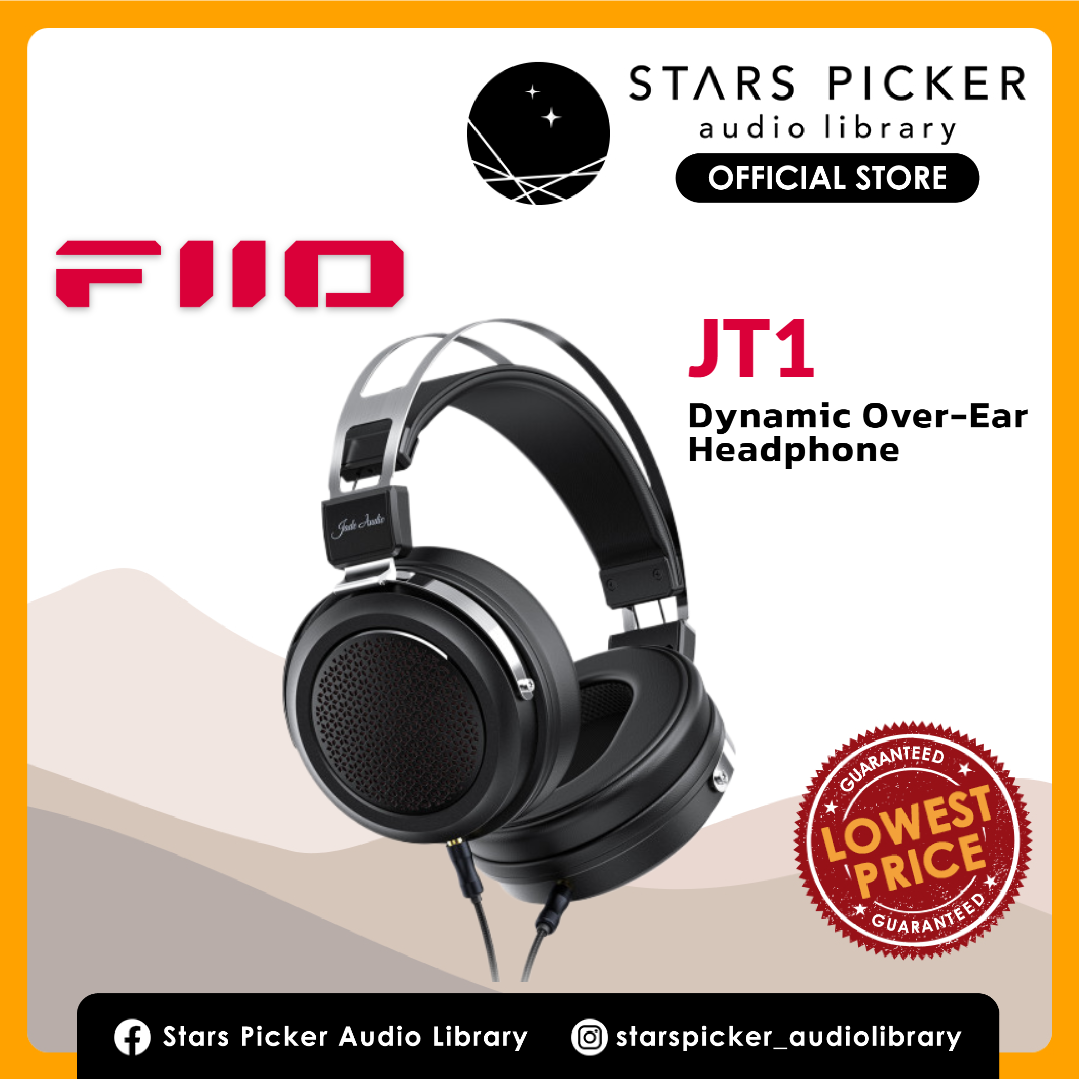 Fiio JT1 - HiFi Over-Ear Headphones (add-on Boom Microphone)