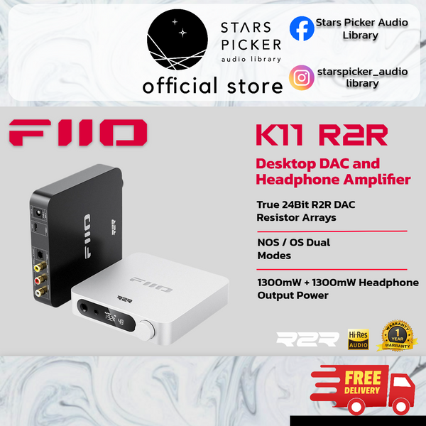 Fiio K11 R2R - True 24Bit R2R Desktop DAC and Amplifier | Fiio K11 Des
