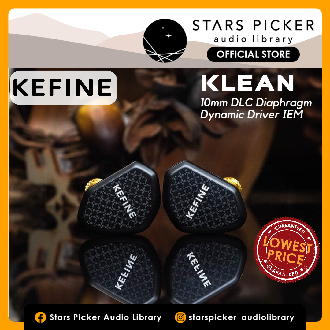 KEFINE Klean 10mm DLC Diaphragm Dynamic Driver In Ear Monitor IEM