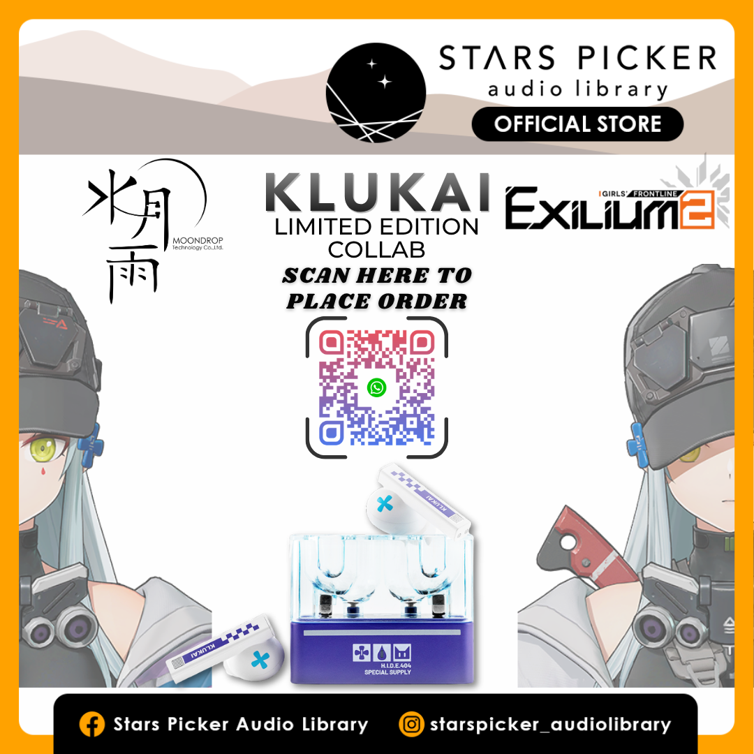 [TAKING ORDER] Moondrop x Girls' Frontline 2 - KLUKAI True Wireless Earbuds (TWS) | Animated Portrait Frame Included |
