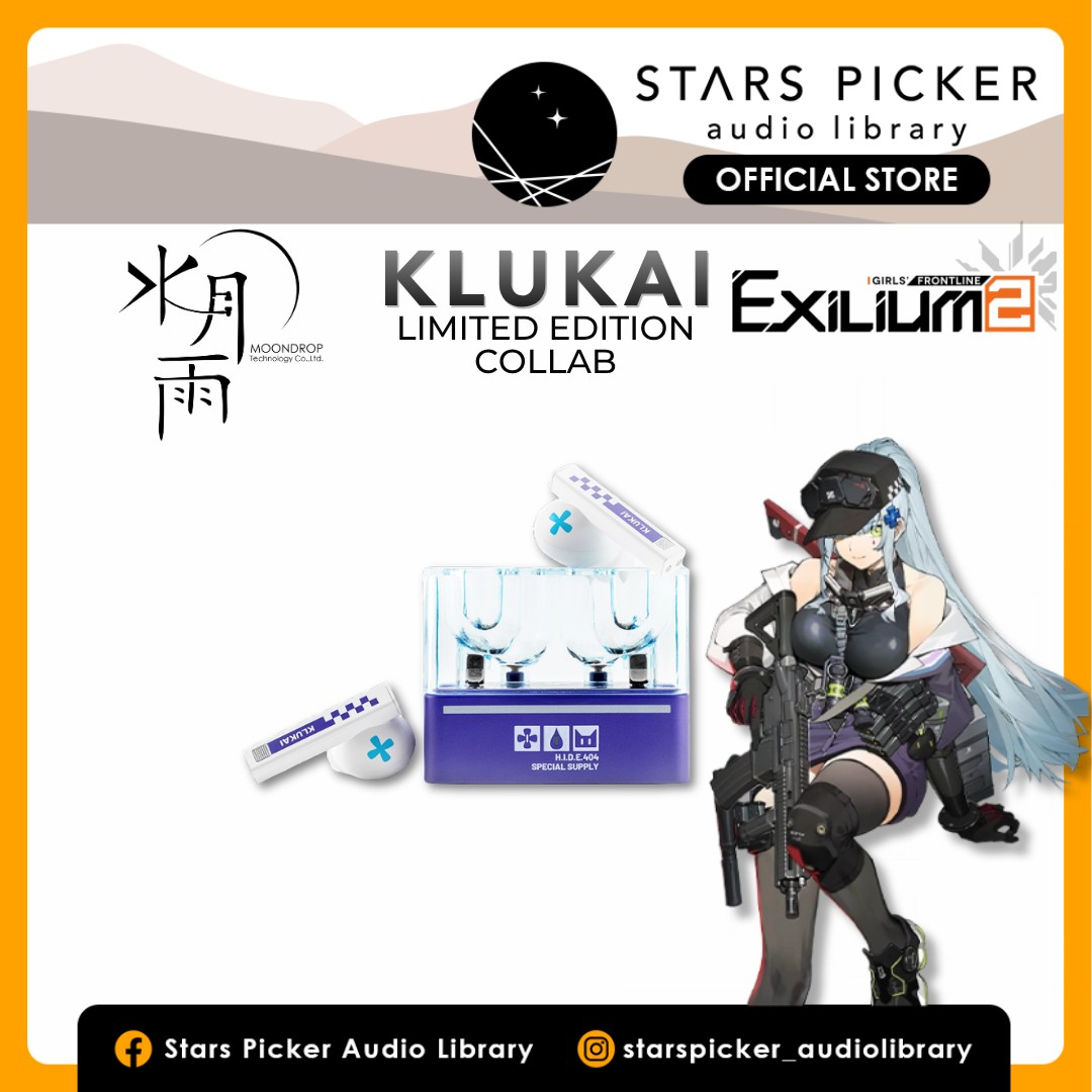 [Ready Stock] Moondrop x Girls' Frontline 2 - KLUKAI True Wireless Earbuds (TWS) | Animated Portrait Frame Included |