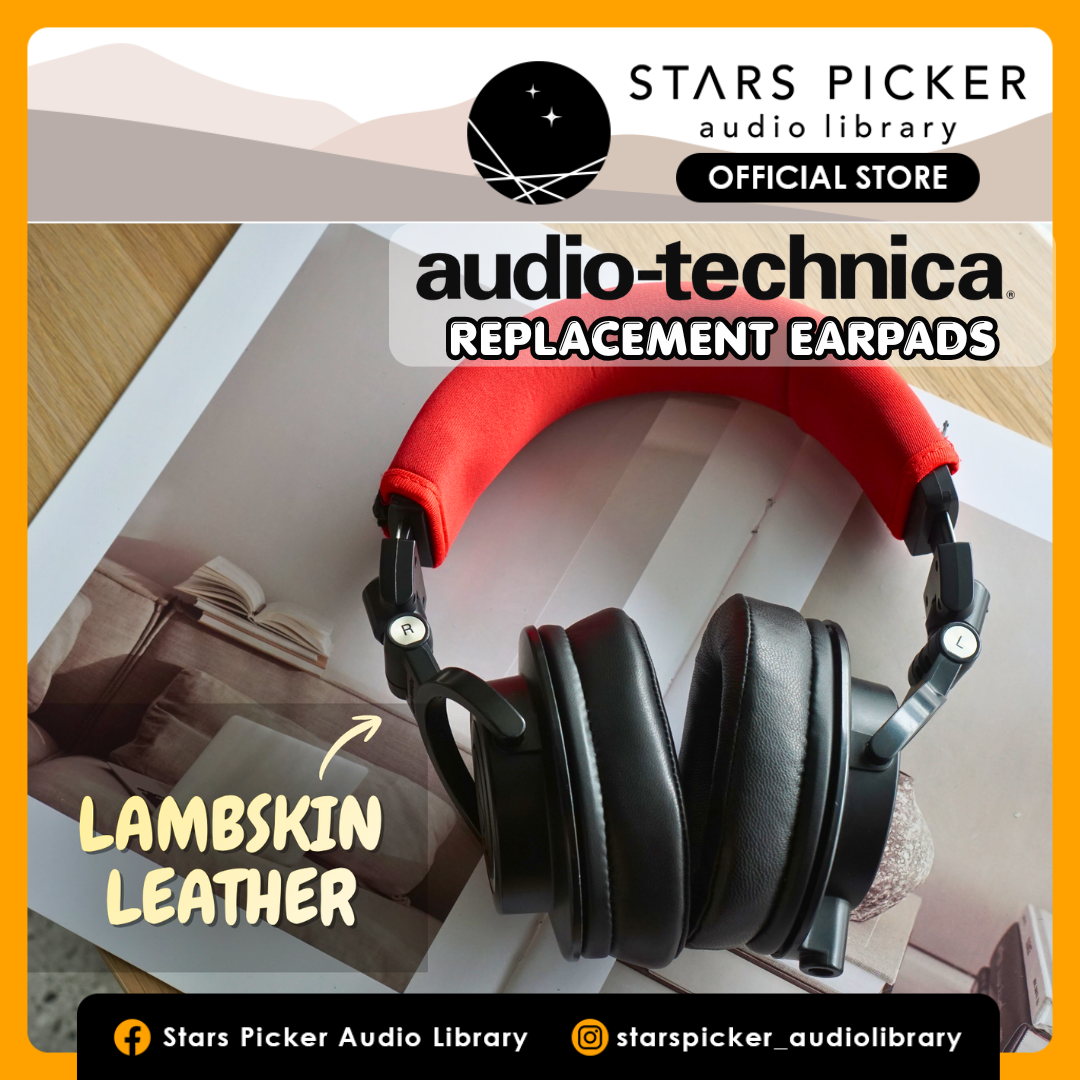 (Class B Lambskin) Earpads for Audio Technica ATH M series - M20X / M30X / M40X / M50X / MSR7