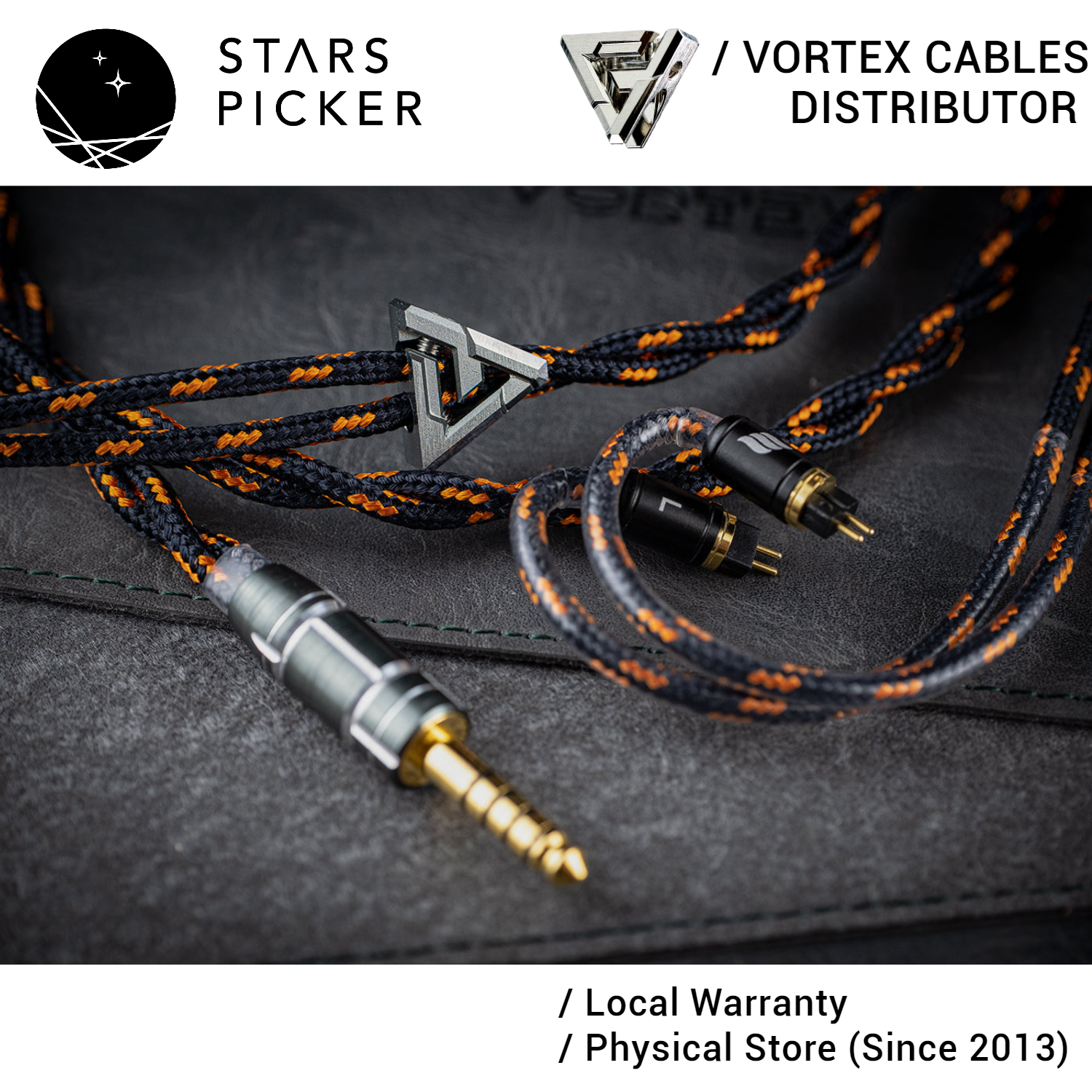 Vortex Lavinia IEM Cable Effect Audio ConX MMCX 2pin 0.78mm Audiophile Earphone Replacement Cable