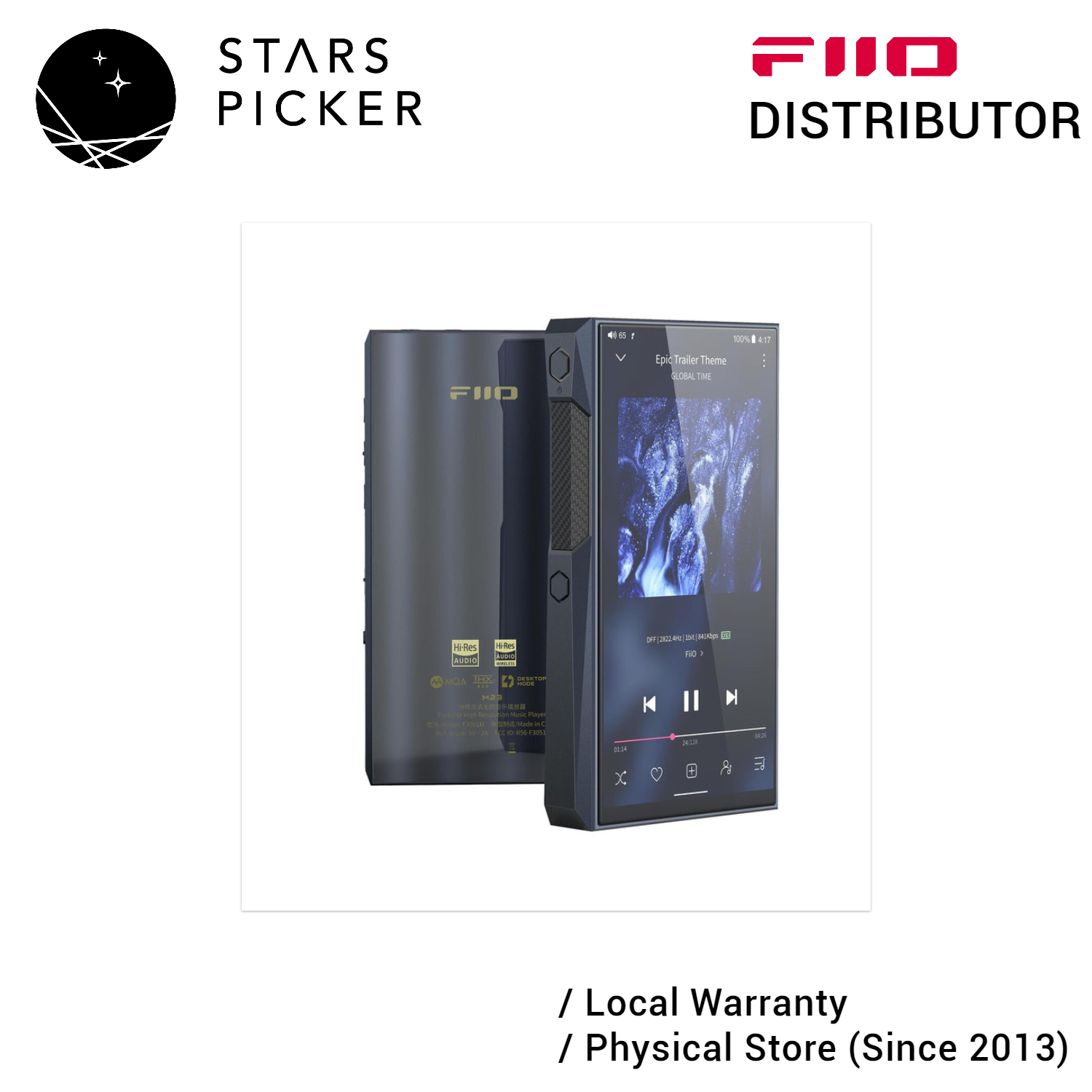 FiiO M23 Hi-Res HIFI Portable Android Music Player DAP USB DAC with AK4191EQ+AK4499EX PEQ Bluetooth 5.0