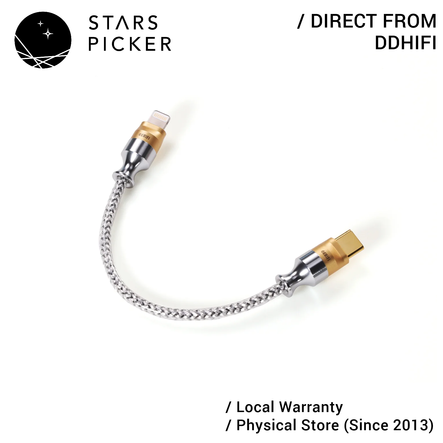 DdHiFi TC09S USB-C To USB-C OTG Cable, Pure Silver Double-Shielded Decoding Cable, Litz Silver Plated Over Lcofc Shielding Material High Transparency Softflex Pvc 100cm Cable Length Silver Tc09s