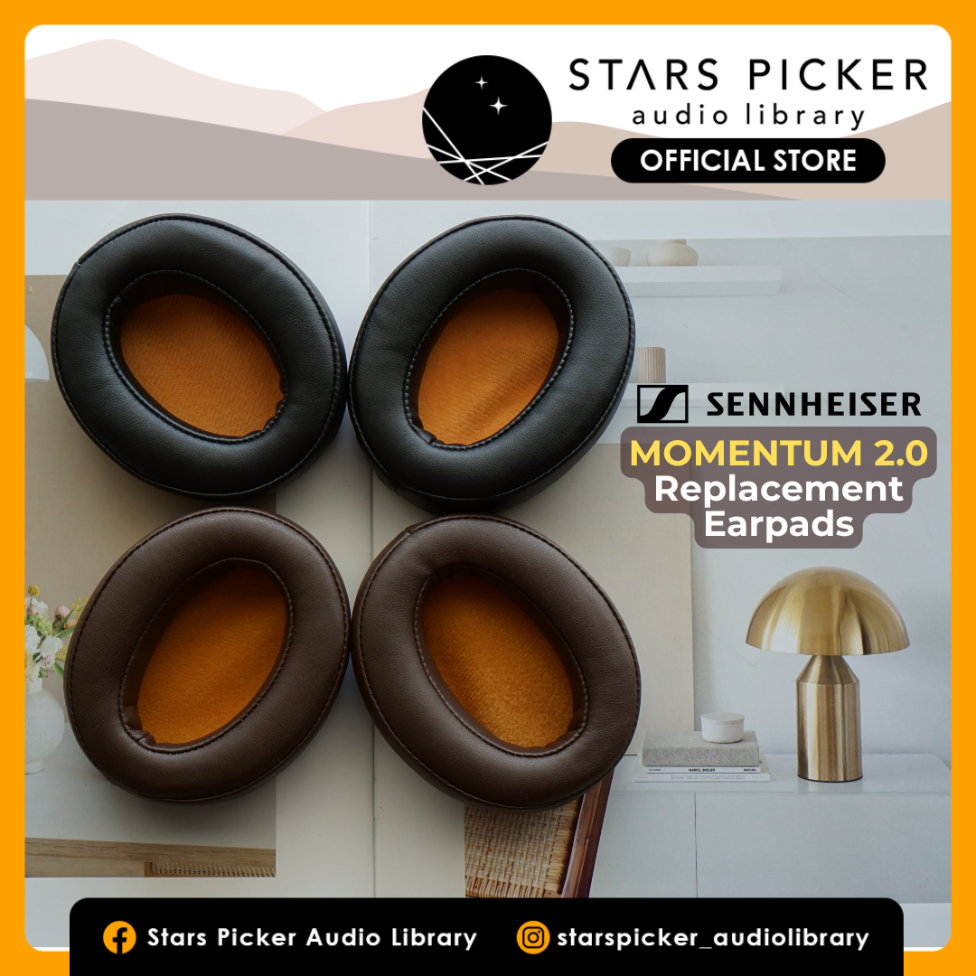 (Class B Protein) Earpads for Sennheiser Momentum 2.0 Protein Leather Replacement Earpad with Bracket & Filter