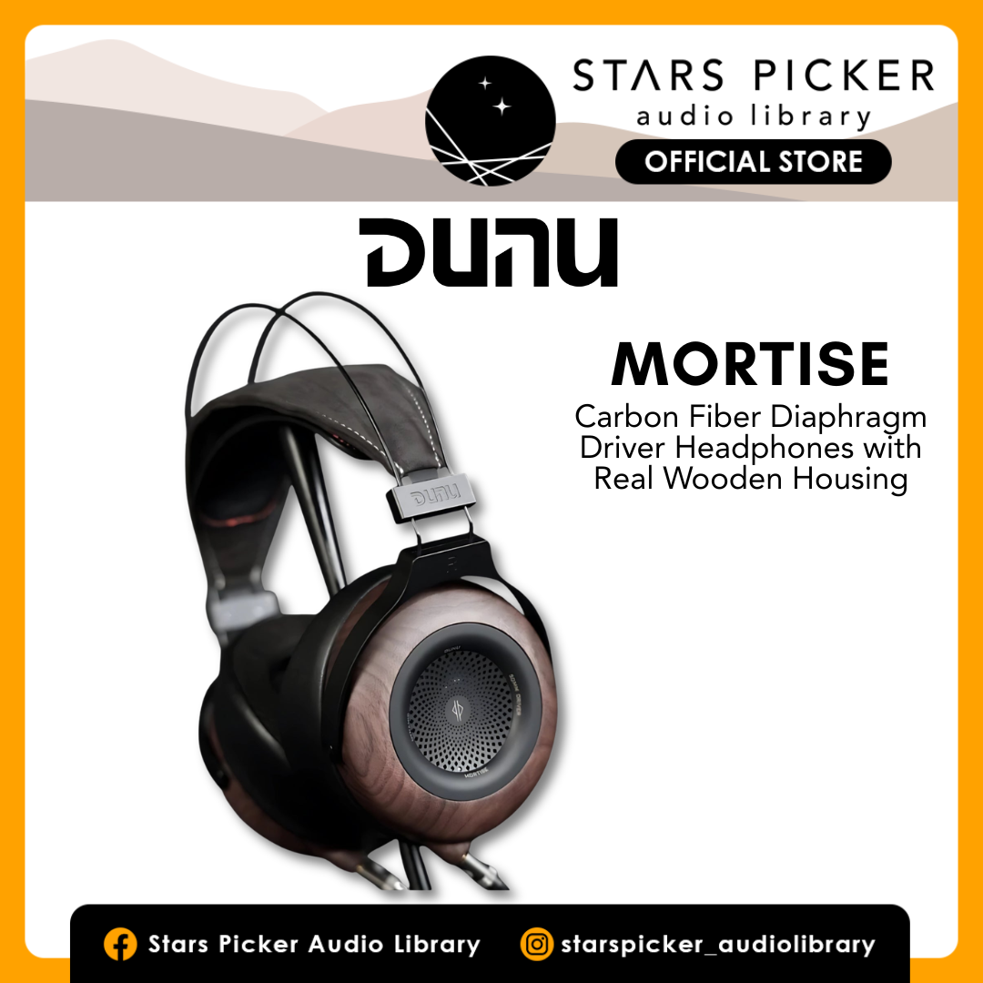 DUNU Mortise | Natural Wooden Open-Back Dynamic Headphones | Carbon Fiber Diaphragm Driver
