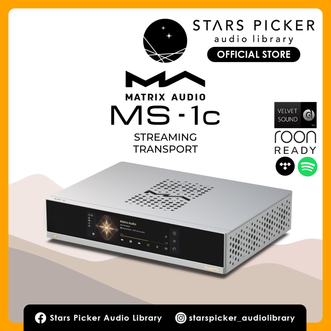 Matrix Audio MS-1c Music Streamer & Transport | AKM AK4191 and AK4499EX VELVETSOUND™ DAC |