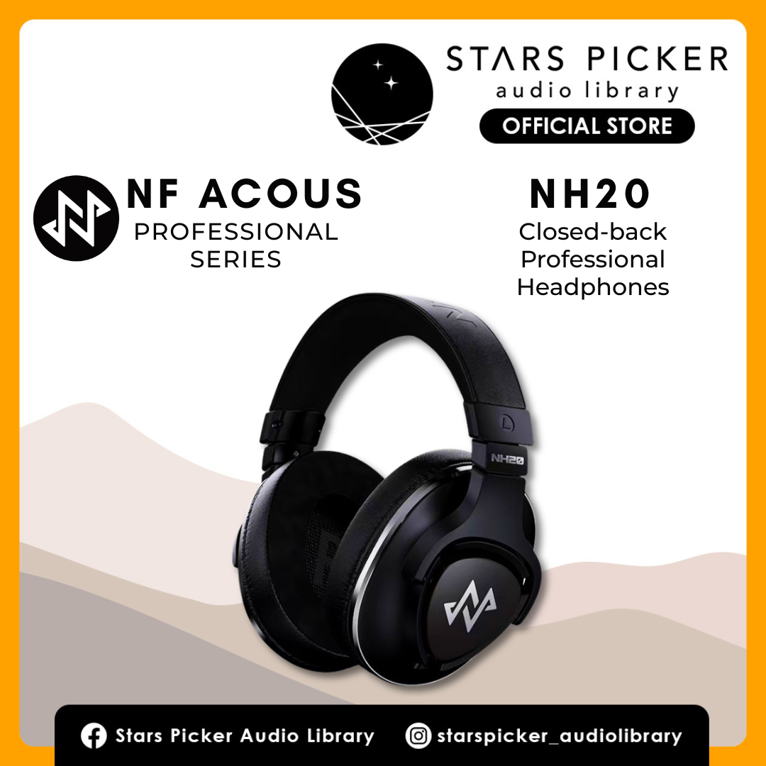 NF Acous NH20 Closed-Back Monitor Headphone for Studio and Music Production