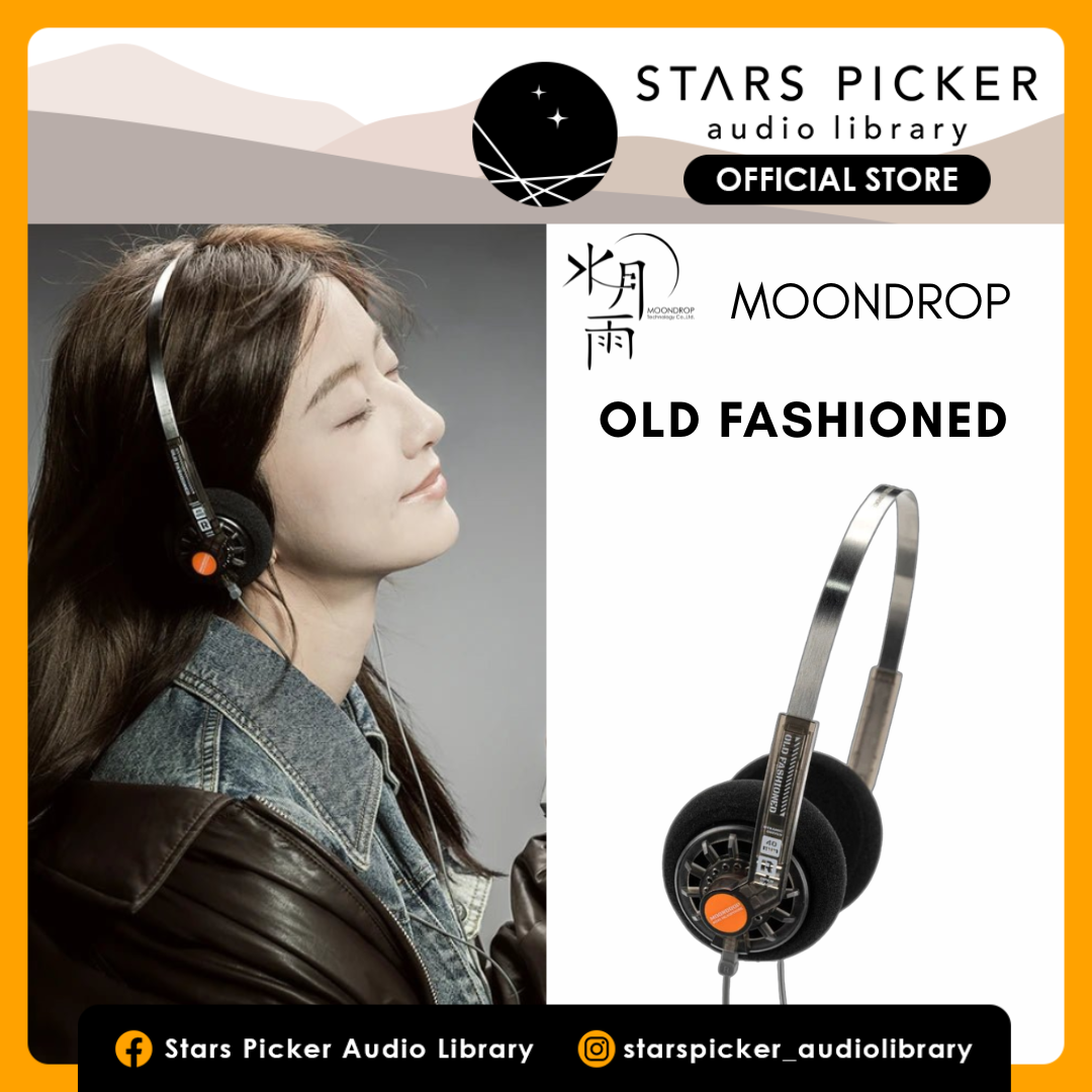 MOONDROP OLD FASHIONED - Retro Design 40mm Dynamic Driver On-ear Headphone