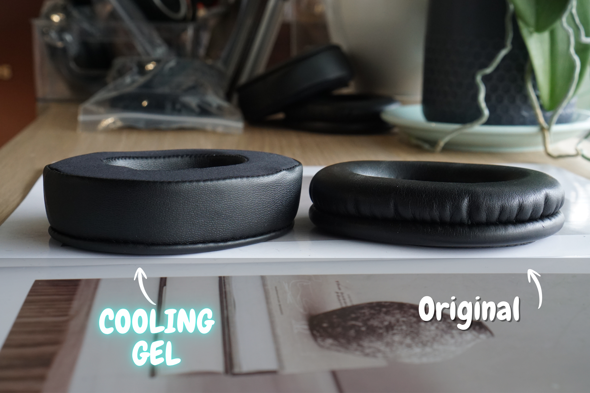(Class B Cooling Gel) Earpads for Audio Technica ATH M series / M20X / M30X / M40X / M50X / MSR7 | 3rd party Earpad