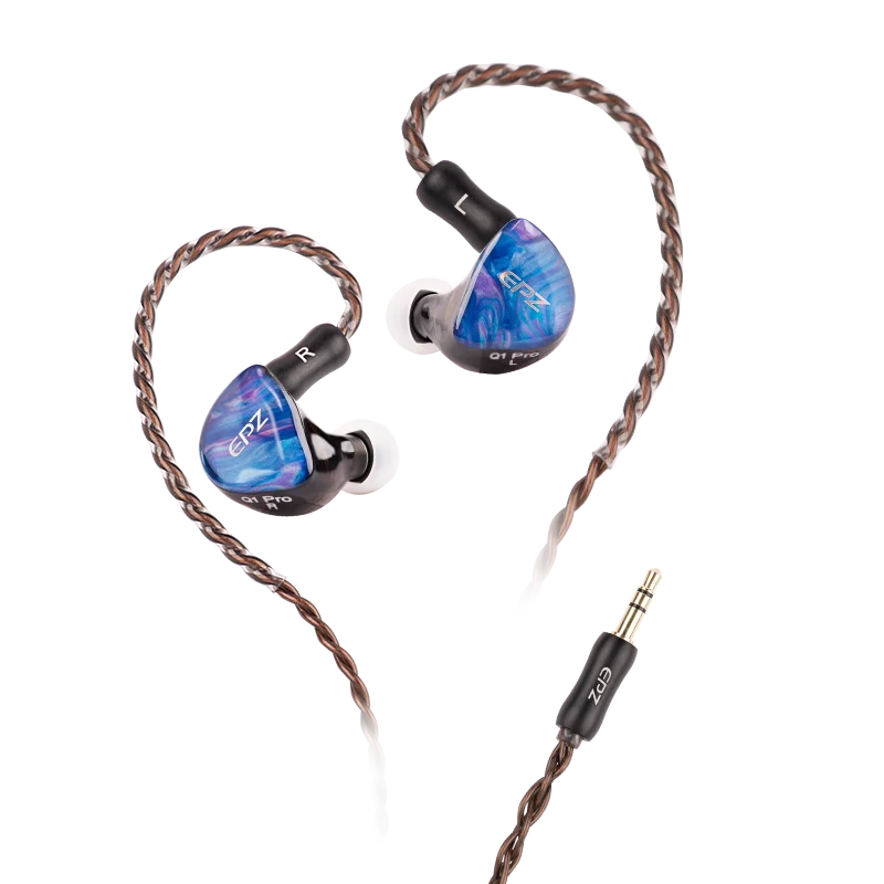EPZ Q1 Pro IEM In Ear Monitor 10mm LCP + PU Dynamic Driver Detachable Cable Earbud Gaming Headset Type C