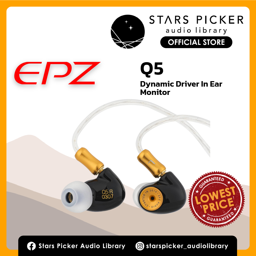 EPZ Q5 - Ceramic Carbon Nano Diaphragm IEM Earphone with MMCX Detachable Cable