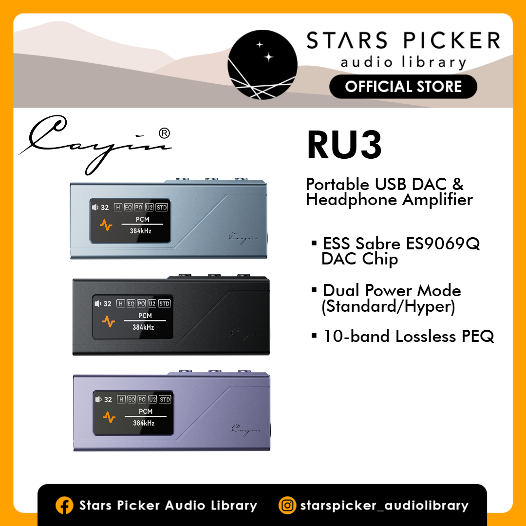 Cayin RU3 ESS Sabre ES9069Q Portable DAC & Amplifier