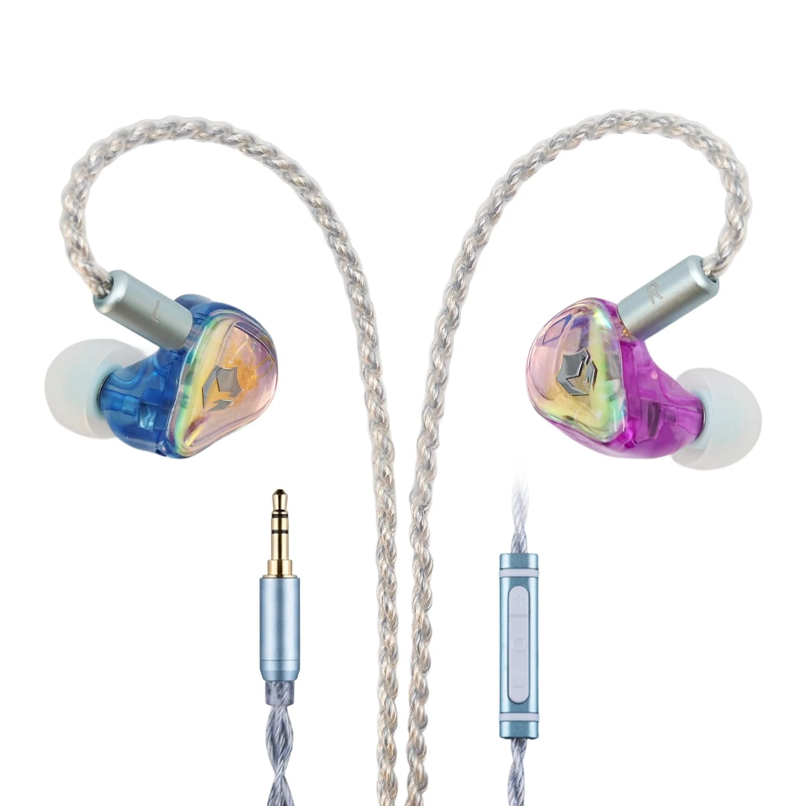 EPZ G30 Gaming IEMs with Hybrid Driver (1DD + 1BA) | 3D Resin Shell | Zero Memory Cable
