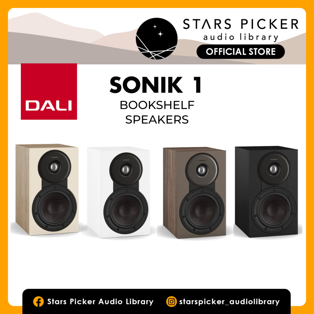 DALI SONIK 1 Bookshelf Speaker 5inch Wooden Fiber Woofer HiFi Passive Speakers