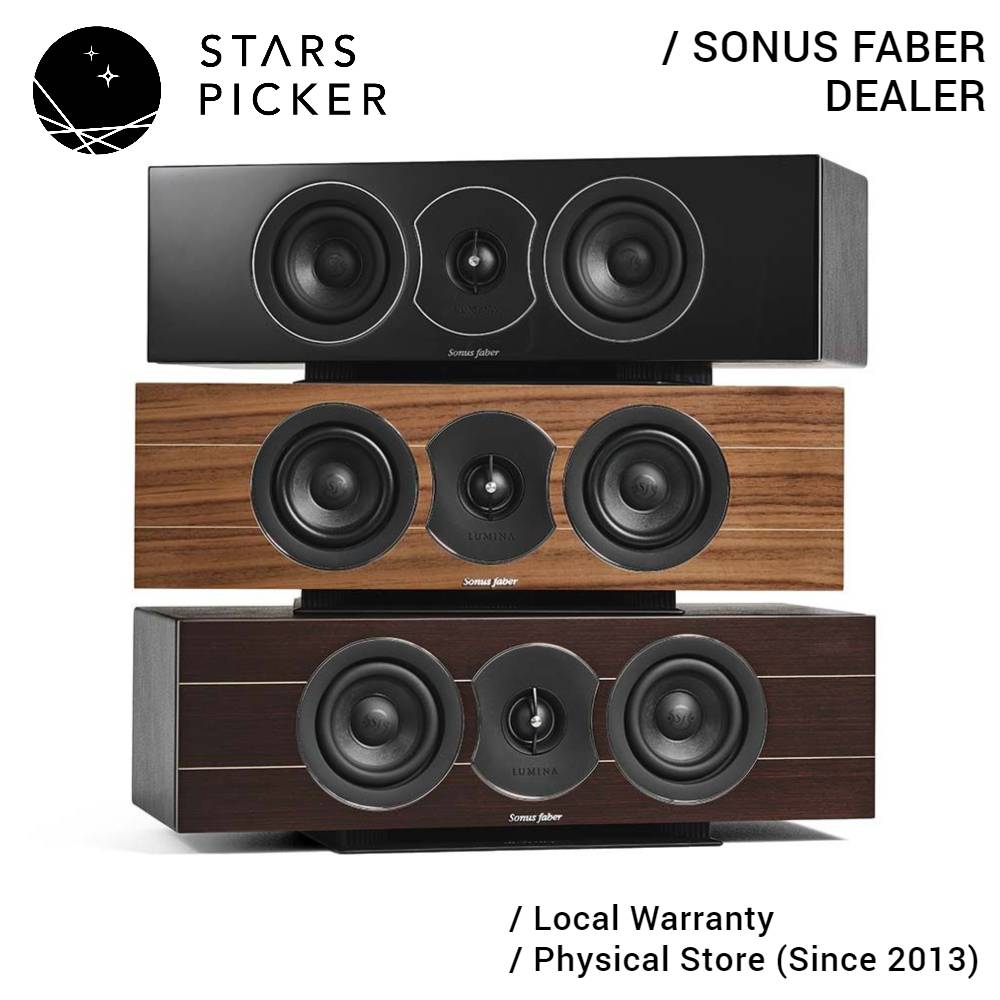 Sonus Faber LUMINA CENTER I - Passive 2-Way Central Channel Horizontal Speaker System with Vented Box Design