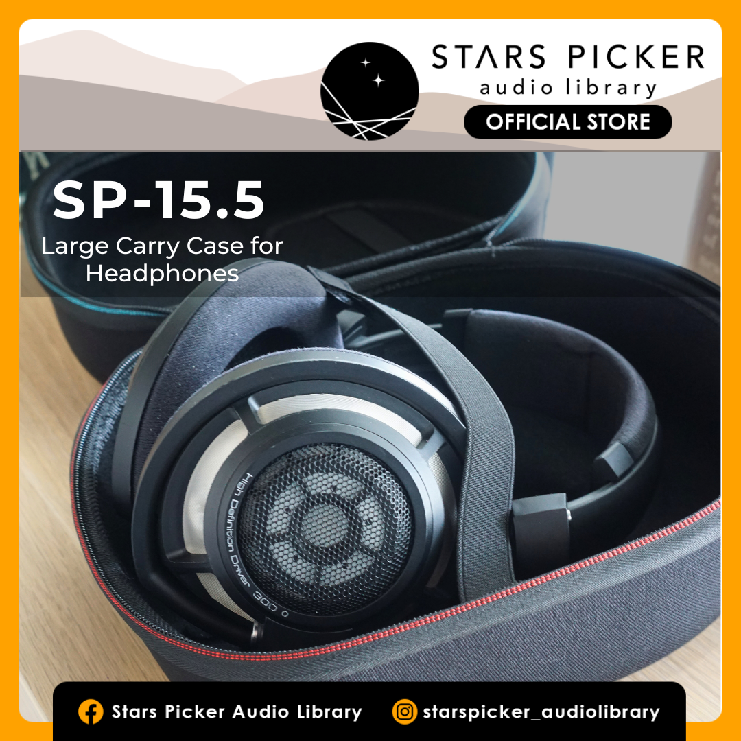 [Stars Picker] SP-15.5 Hard Shell Headphone Storage Bag | SP15.5 Compatible with HiFiMan, Audio Technica, Beyerdynamic