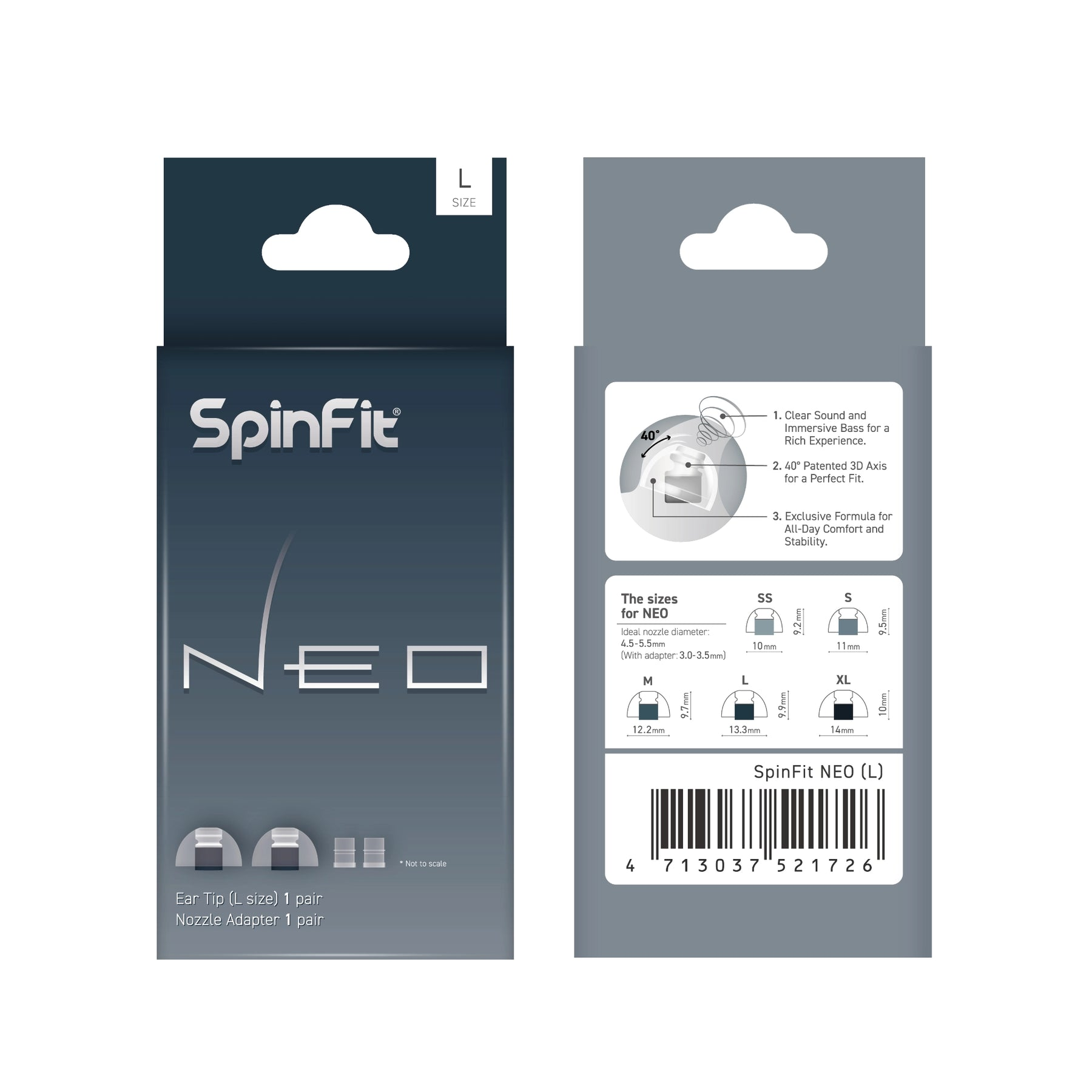 SpinFit NEO (2025)/ CP100+ V2 / CP-100+ (2021) Premium Medical grade Silicon Replacement Ear Tips for IEM Earphone Earbuds