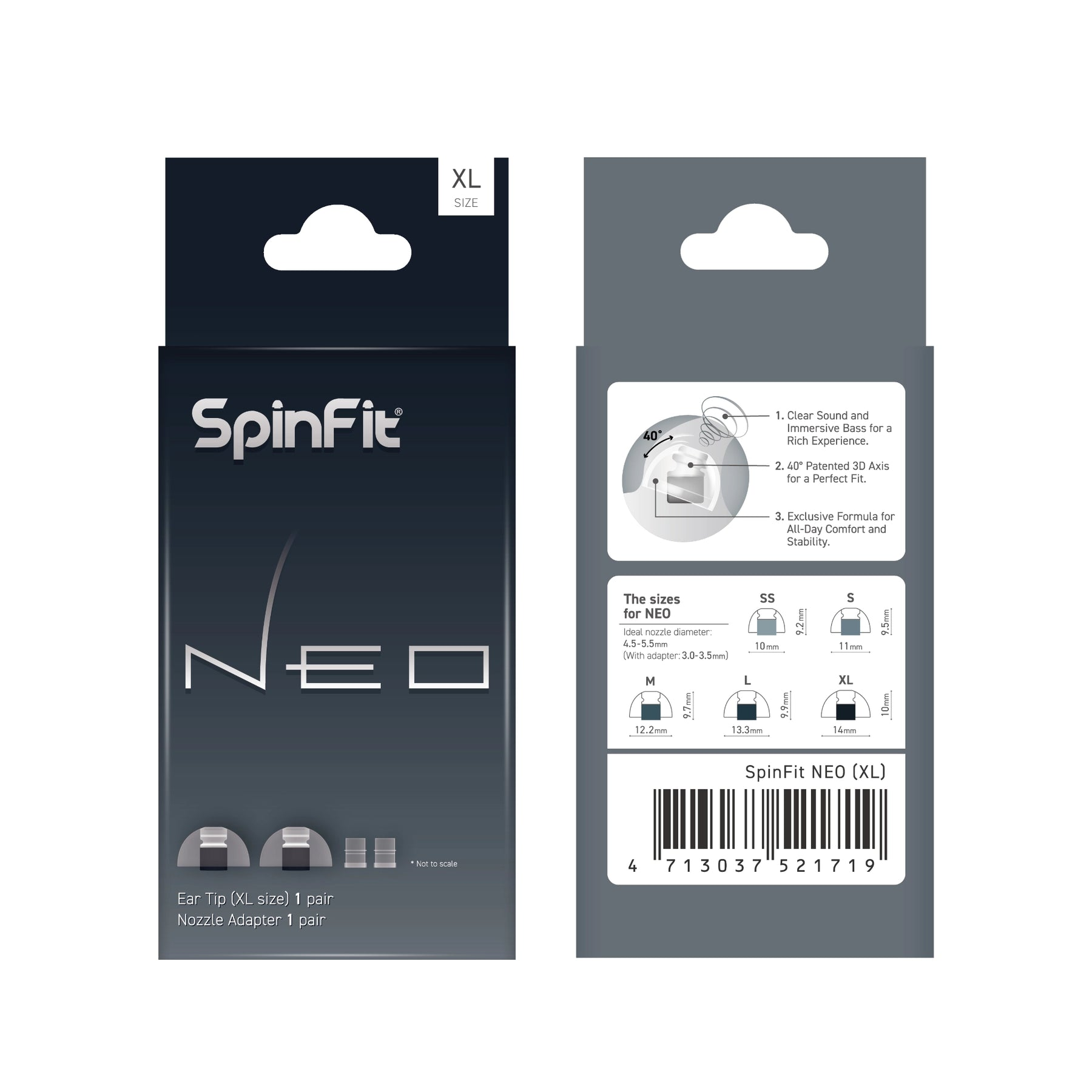 SpinFit NEO (2025)/ CP100+ V2 / CP-100+ (2021) Premium Medical grade Silicon Replacement Ear Tips for IEM Earphone Earbuds