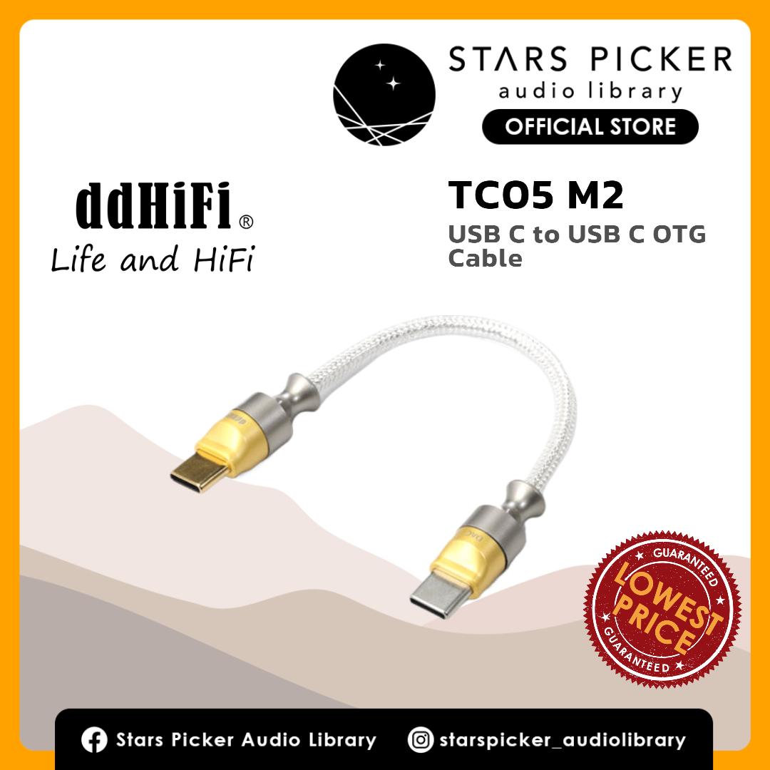 dd HiFi TC05 M2 - (10cm) DD Hifi OTG USB Type C  to USB Type C Cable (Straight Plug)