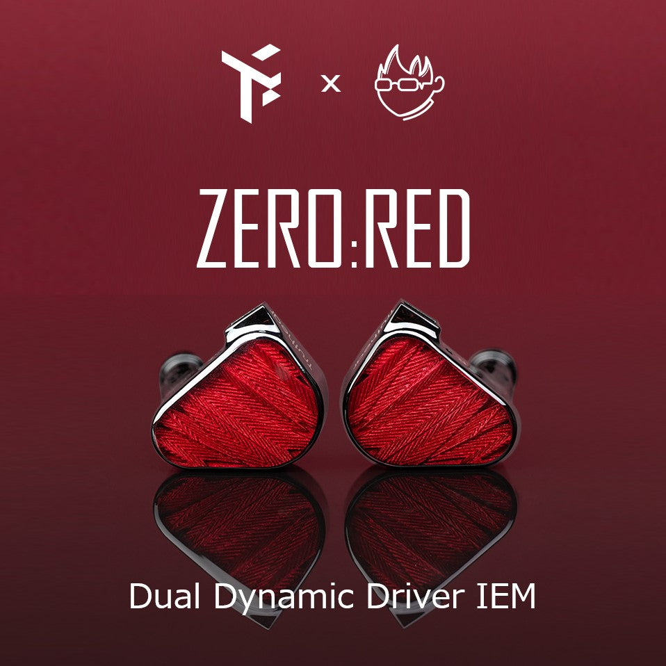 Truthear ZERO:RED / ZERO RED - Crinacle Target Collaboration (10mm+7.8mm) Dual Dynamic Driver IEM Earphone