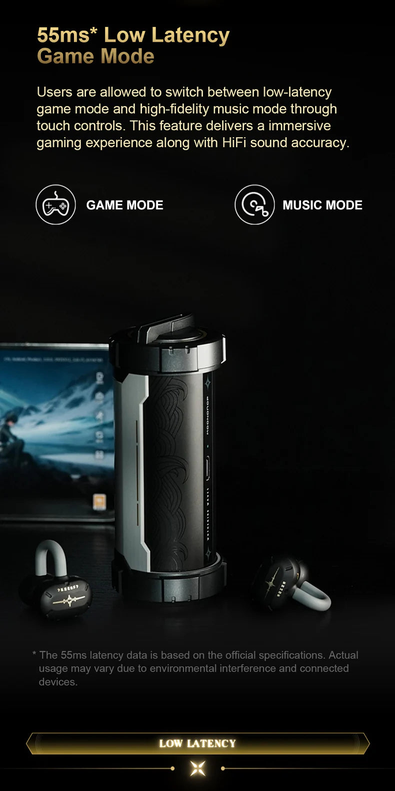 MOONDROP x Wuthering Waves - U.C.T.S Ear-clip Wireless Headphone (OWS) ENG