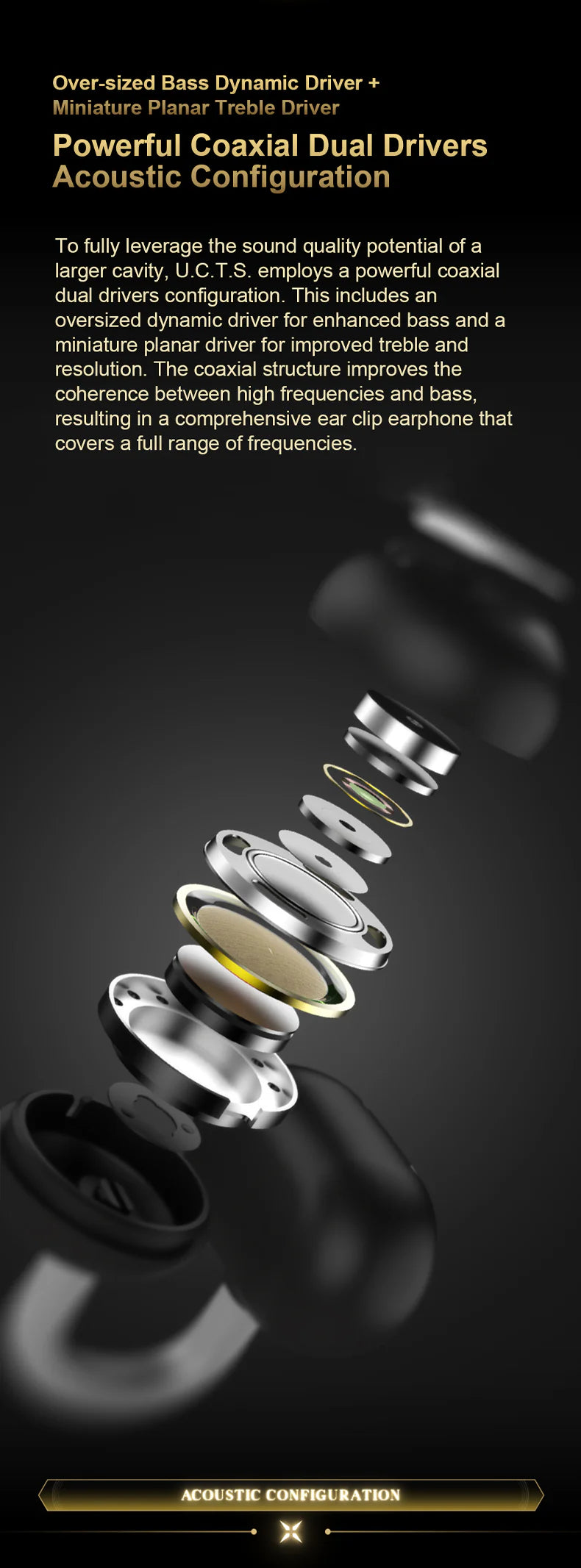 MOONDROP x Wuthering Waves - U.C.T.S Ear-clip Wireless Headphone (OWS) ENG