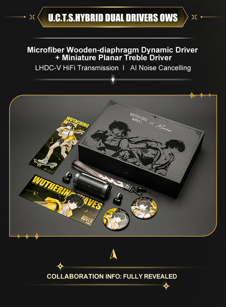 MOONDROP x Wuthering Waves - U.C.T.S Ear-clip Wireless Headphone (OWS) ENG