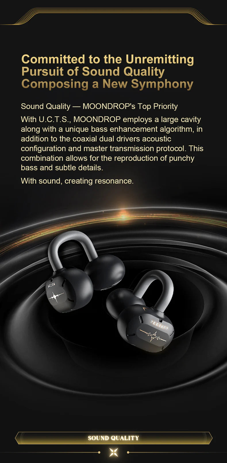 MOONDROP x Wuthering Waves - U.C.T.S Ear-clip Wireless Headphone (OWS) ENG