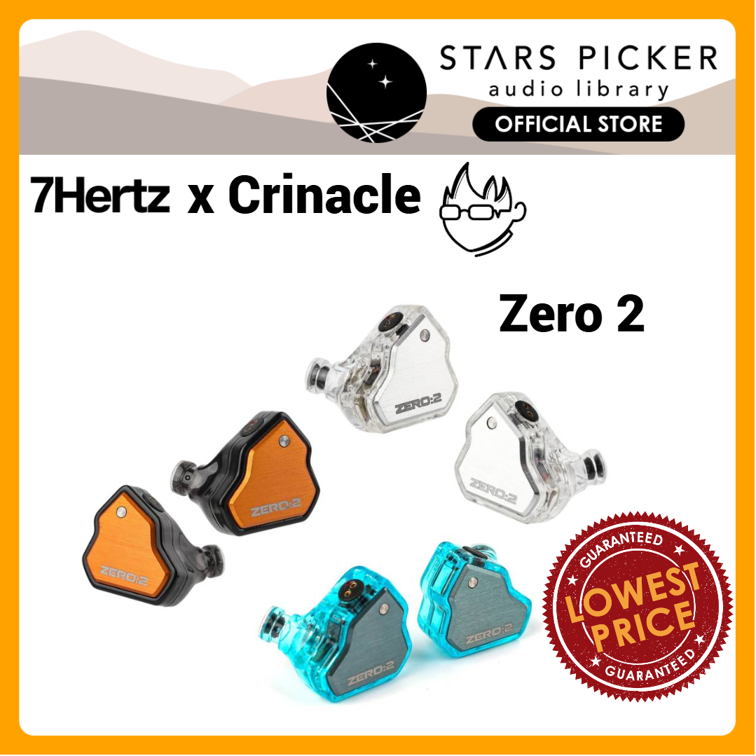 7HZ x Crinacle Zero:2 (NO MIC) / 7Hertz 7HZ Salnotes Zero 10mm Dynamic Driver IEM Earphone